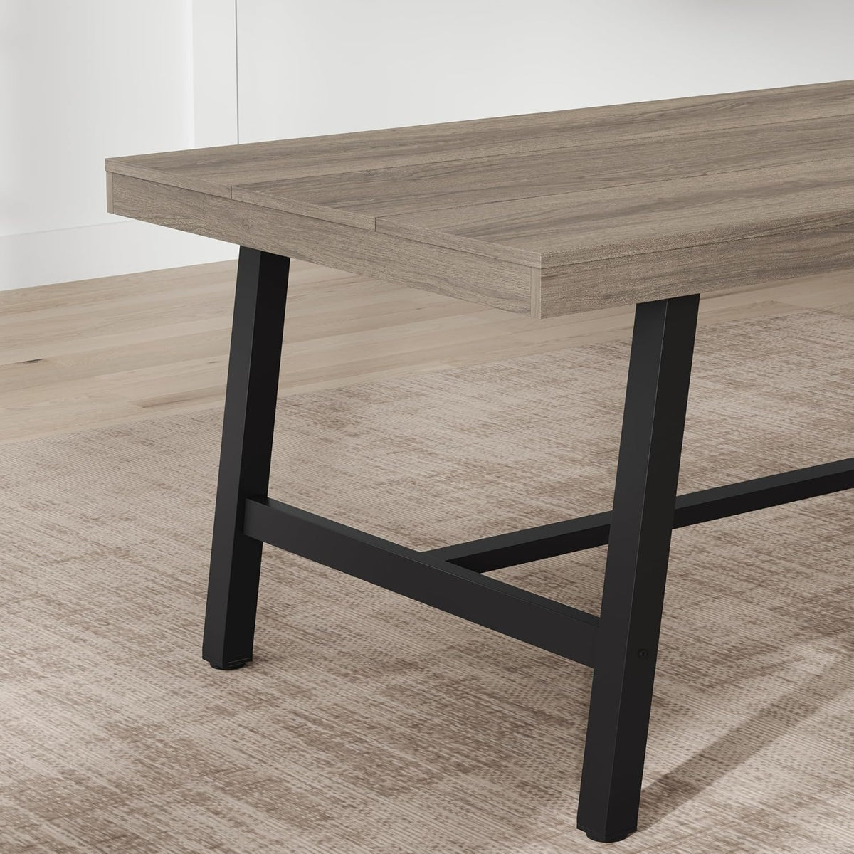 71''Industrial Dining Table for 6-8 People,Large Kitchen Table