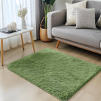 OLANLY 2x3 Machine Washable Small Bedside Rug, Soft Fluffy Shaggy Entryway - Image 3