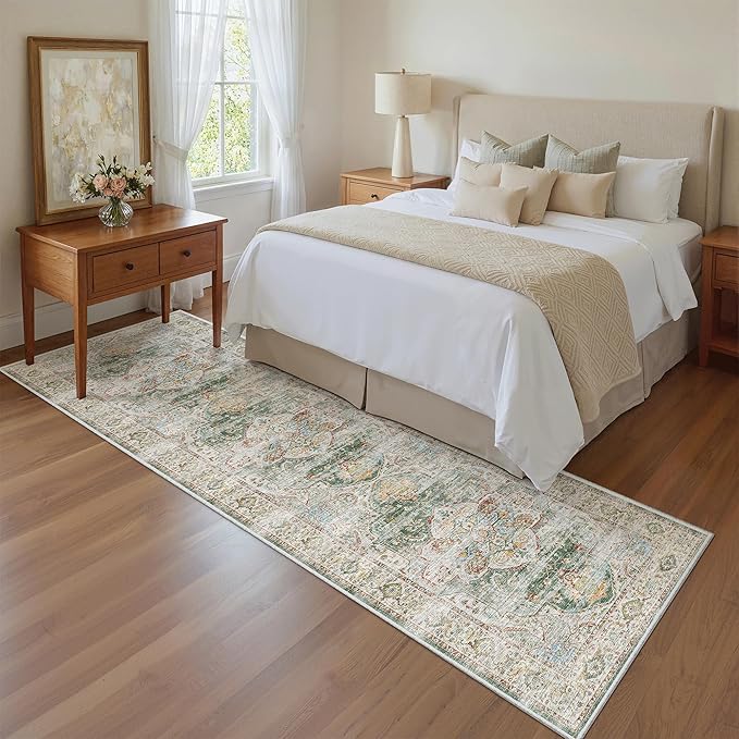 Madane Runner Rug 2x8, Washable Hallway Runner Rugs, Non-Slip Low-Pile Soft - Image 4