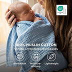 Bedsure 100% Cotton Muslin Blanket King Size - Image 2