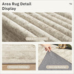 Washable Area Rug 8x12, Large Soft Rugs - Image 6