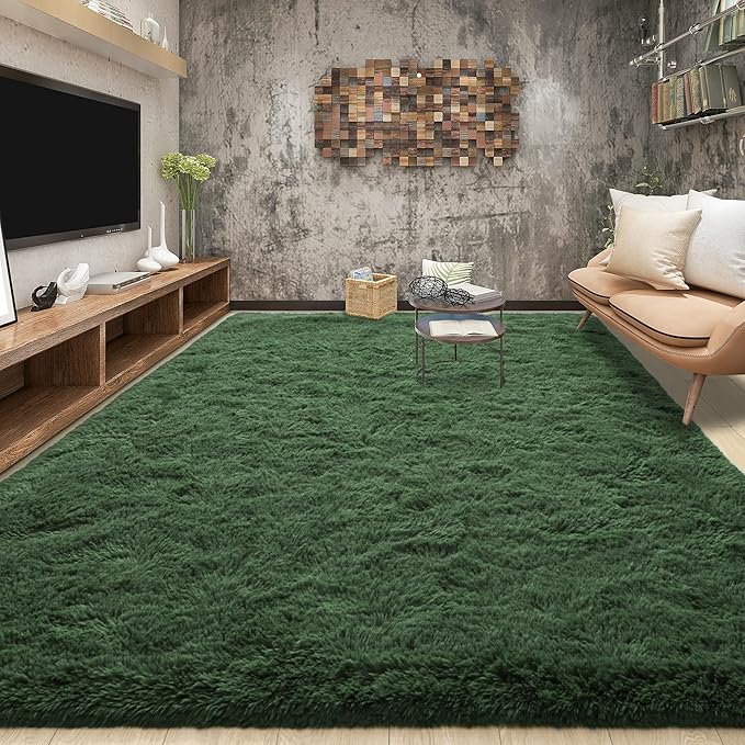 Tepook Fluffy Large Rugs for Living Room, Area Rug 6x9 Soft Carpet for Bedroom by Tepook