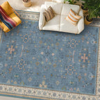 Hazo Haus Blue Big Rugs for Living Room - Image 9