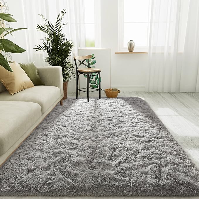 LOCHAS Ultra Soft Indoor Modern Area Rugs Fluffy Living Room Carpets by LOCHAS