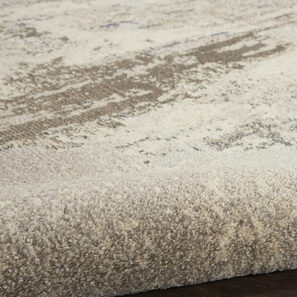 Nourison Home Celestial Ivory Grey 2' x 6' Area Rug - Easy Clean, Non Shedding, Bed Room, Living Room, Dining Room, Kitchen (6' Runner)