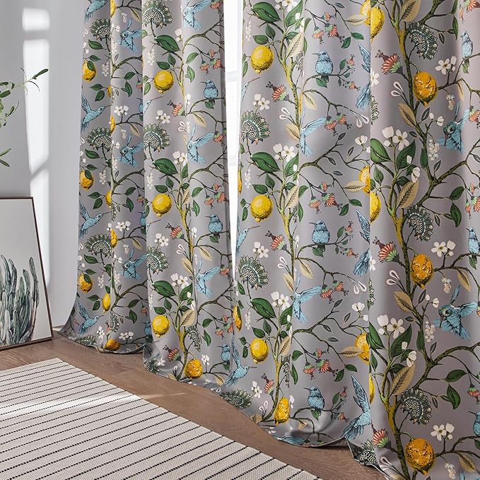 Topfinel 54 Inches Long Short Grey Blackout Curtains - Image 8