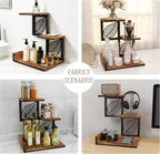 Desk Shelf Organizer, 3 Tier Desktop Leaf Small Bookshelf