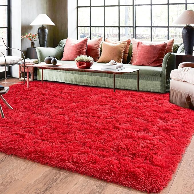 Rugs for Living Room 9x12, Soft Shaggy Modern Shag Area Rug for Bedroom - Image 7