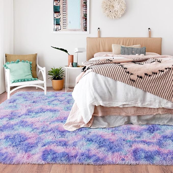 Rugs for Living Room 5x7, Soft Shaggy Modern Shag Area Rug for Bedroom - Image 3
