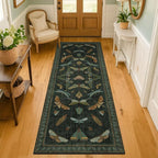 Hazo Haus Dark Green Insect 2x5 Bathroom Runner Rug - Image 3