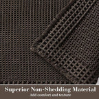 RESARE Waffle Bathroom Runner Rugs, Super Absorbent Bath Mat Non Slip Washable - Image 2