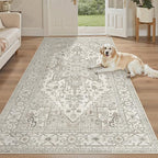 Madane Hallway Runner Rug 4x8 Wide: Washable Thin Runners - Image 2