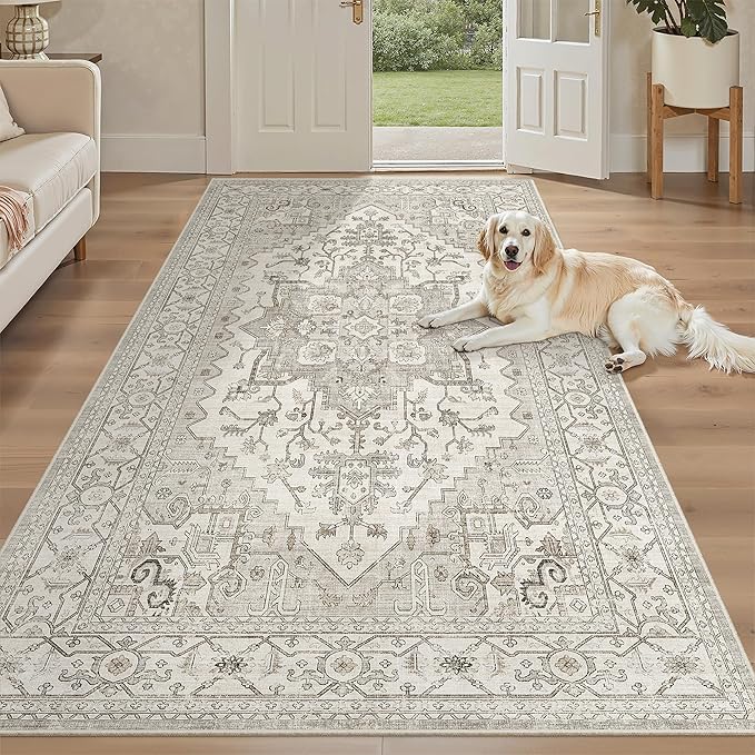 Madane Hallway Runner Rug 4x8 Wide: Washable Thin Runners - Image 2