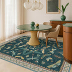 Hazo Haus Insect Teal Green 5x7 Area Rug - Image 6