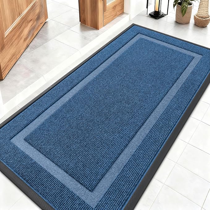 OLANLY Front Door Mat Indoor Outdoor Entrance, Waterproof All-Season, by OLANLY