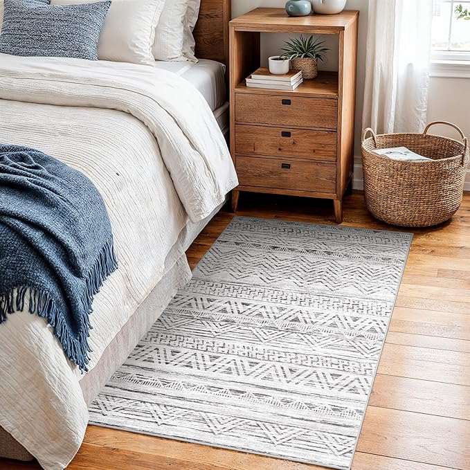 2x3 Washable Entryway Area Rug: Moroccan Small Runner Rug - Image 9