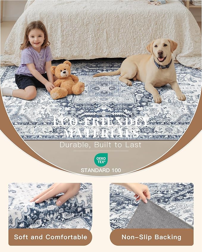 Madane Washable Runner Rug 2x6, Ultra-Thin Non-Slip Non-Shedding Hallway Runner - Image 6