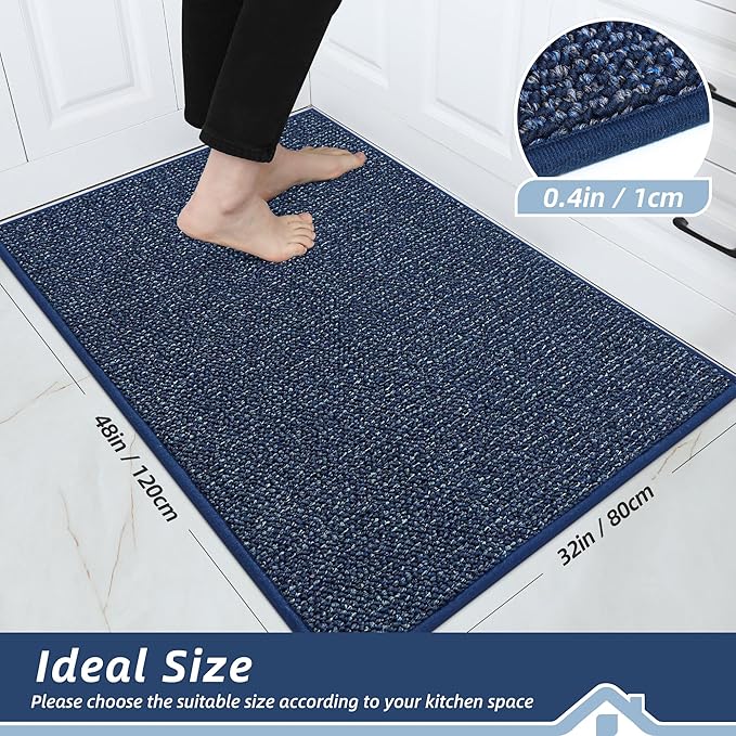 BEQHAUSE Kitchen Rugs 32"x48", Non-Slip Kitchen Mats - Image 2