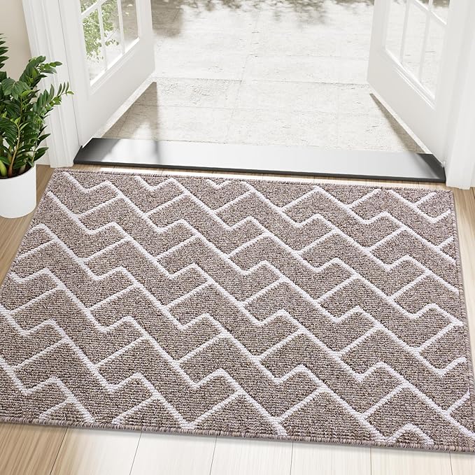 OLANLY Front Door Mat, Non-Slip Rubber Backing, Dirt Resistant and Absorbent by OLANLY