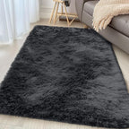 OLANLY 3x4 Machine Washable Accent Rug, Soft Fluffy Shaggy Area Rug - Image 3
