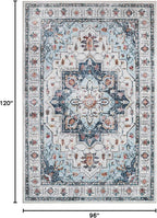 Madane Washable Rug 8x10 Area Rugs - Image 2