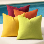 MIULEE Pack of 4 Decorative Outdoor Throw Pillow Covers Linen Waterproof Pillow by MIULEE