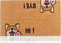 Hi-Bye Dog - 17"x29" - Coir Door Mat - Welcome Mats by AmaruDoorMats