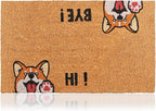 Hi-Bye Dog - 17"x29" - Coir Door Mat - Welcome Mats by AmaruDoorMats