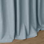 Nanspring Light Blue Linen Curtains 80 Inches Long 2 Panels Set - Image 7