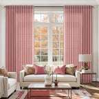 Canyon Rose Linen Curtains for Living Room 98 Inches Long Light Filtering Semi - Image 6