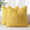 decorUhome Summer Throw Pillow Covers 20x20 Inch Set of 2, Soft Plush Faux Wool by decorUhome
