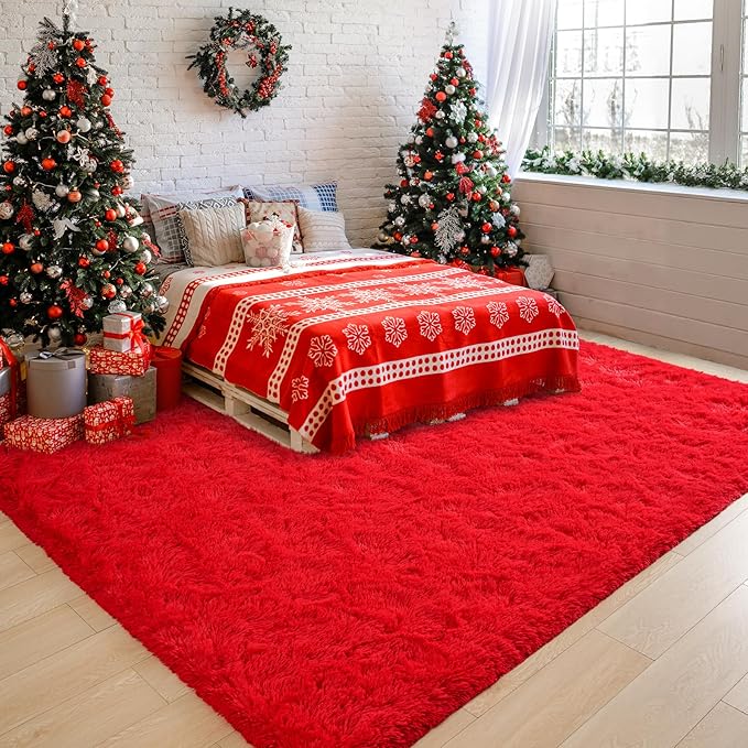 Chicrug Soft Area Rug for Bedroom Living Room Plush Fluffy Rug 8x10 Feet by ChicrugHomeDecor