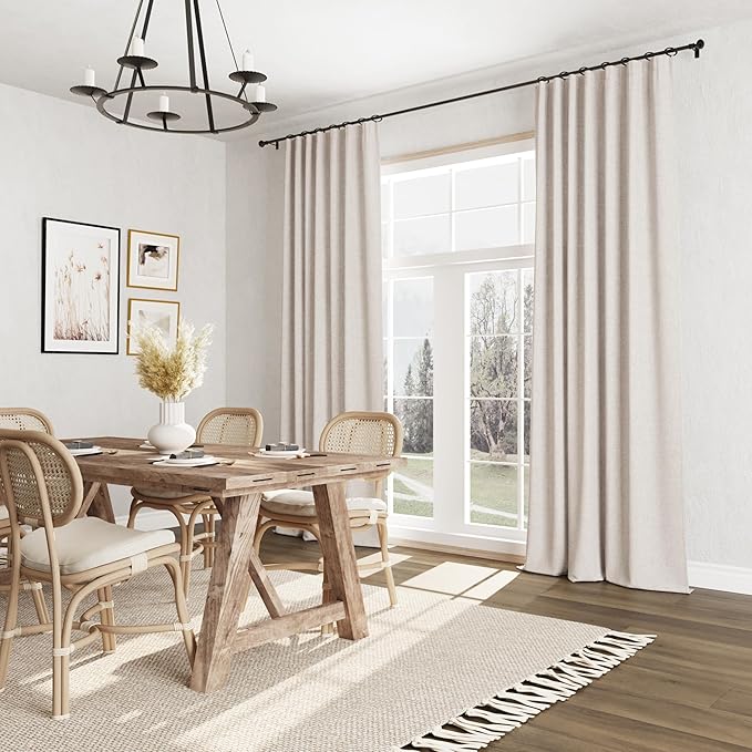 Guken 100% Blackout Curtains 84 Inch Length 2 Panels Set - Image 8