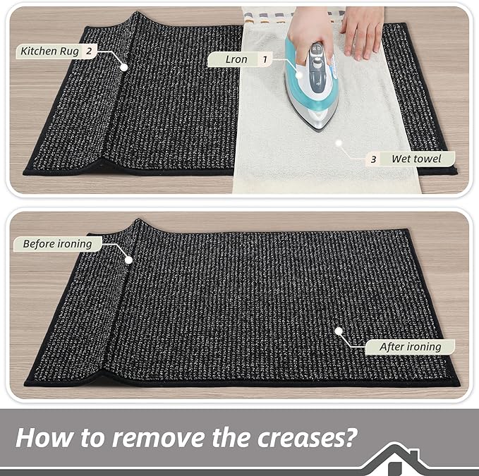 BEQHAUSE Kitchen Runner Rugs 24"x60", Non-Slip Kitchen Mats - Image 9