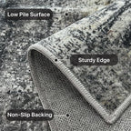 Area Rugs 5x7 for Living Room Bedroom, Modern Abstract Machine Washable Soft - Image 8