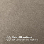 MIULEE Decorative Linen Pillow Covers 18x18 Inch Tan TaupeBoho Farmhouse - Image 4