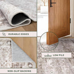Washable Farmhouse Living Room Rug, 9x12 Area Rugs - Image 7