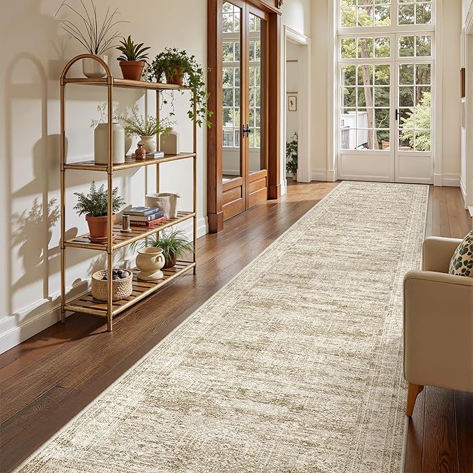 3x16 Washable Runner Rug for Hallway, Non-Slip Long Hallway Runner for Entryway - Image 3