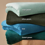 Bedsure GentleSoft Fleece Blanket Twin Size Sage Green - Image 4