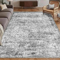 Washable Area Rug 4' x 6' Vintage Traditional Persian Mat by Unknown