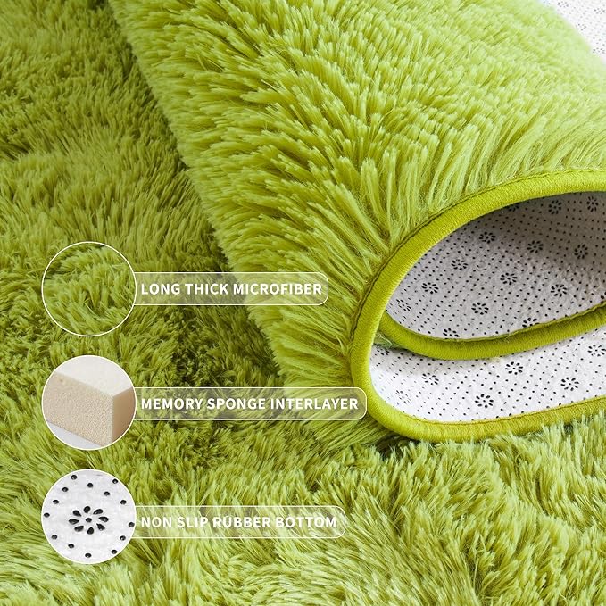 Tepook Super Soft Fluffy Rug for Bedroom, Modern Shaggy Fuzzy Kids Rugs for - Image 5