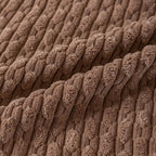 Set of 4 Beige Brown Coffee Decorative Throw Pillow Covers 18x18 Inch Corduroy Pillow Covers for Bed Couch Sofa Living Room Soft Square Cushion Cases