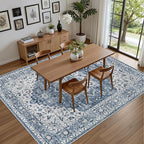 Area Rugs 10x12 Living Room Rug: Washable Rug Soft Vintage Boho Medallion - Image 4