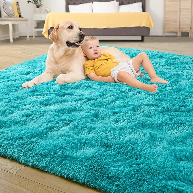 Tepook Super Soft Fluffy Rug for Bedroom, Modern Shaggy Fuzzy Kids Rugs for - Image 4