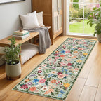 Runner Rug for Entryway: 2.6x8 Kitchen Rugs Non Slip Washable Ultra-Thin Soft - Image 3