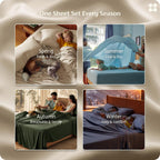 Bedsure PureWoven 100% Rayon Derived from Bamboo, Queen Sheets, 4 Pieces
