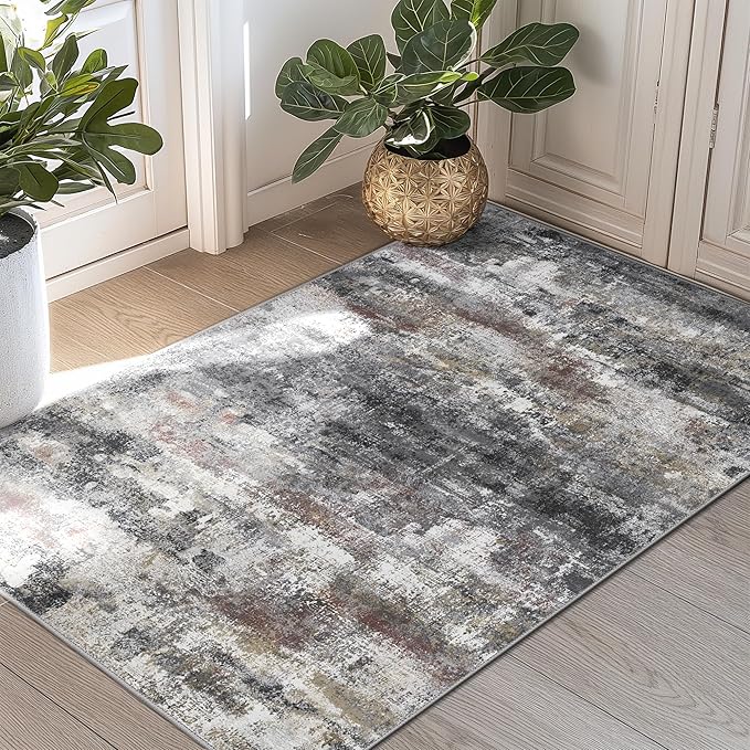 2x3 Rugs for Entryway Entrance Kitchen Bathroom, Machine Washable Modern - Image 4