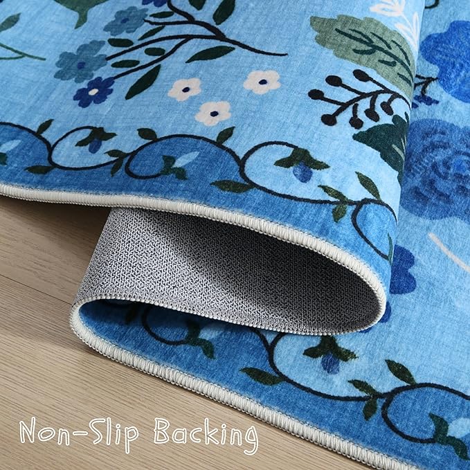 Rugcomf Runner Rug for Hallways Kitchen Rug Non Slip 2'6''x8' Washable Runner - Image 3