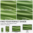 Lime Green Linen Curtains 84 Inches Long, Back Tab Light Filtering Semi Sheer - Image 4