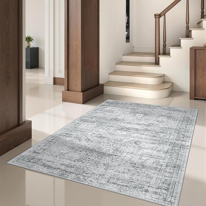 Area Rugs 4x6 for Living Room, Non-Slip Backing Small Kids Rugs for Bedroom - Image 5